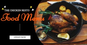 реклама в соцсеть о ресторане с курицей