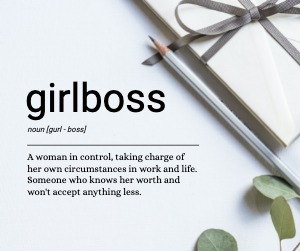 пост в соцсеть от girlboss